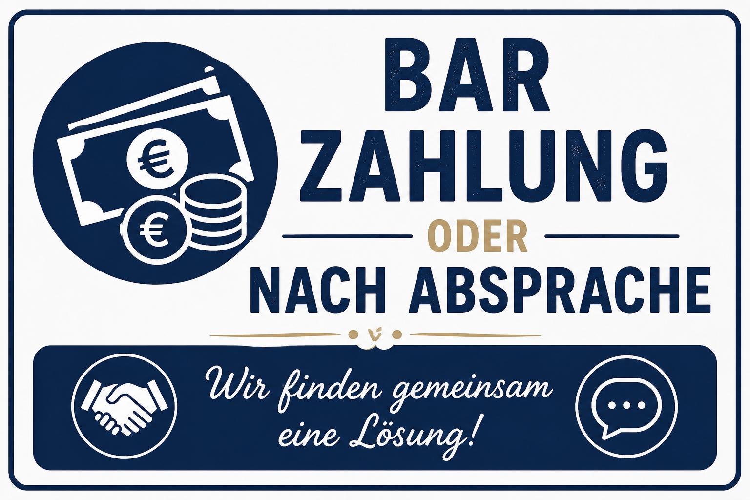 bar zahlung